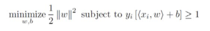 Given a training set (x,y) derive the following SVM formulation from scratch.