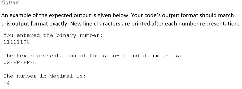 assignment is to convert ASCII Binary to Decimal 1. Read a user