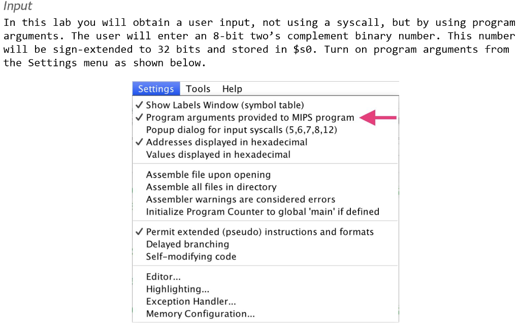 user input. 3. Convert the ASCII string into a sign-extended integer value,