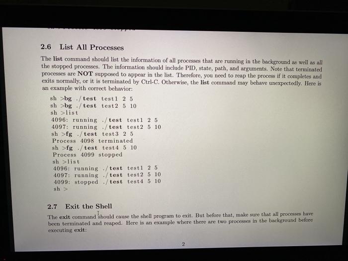 Linux environment. To achieve this goal, you will use C/C++ to implement