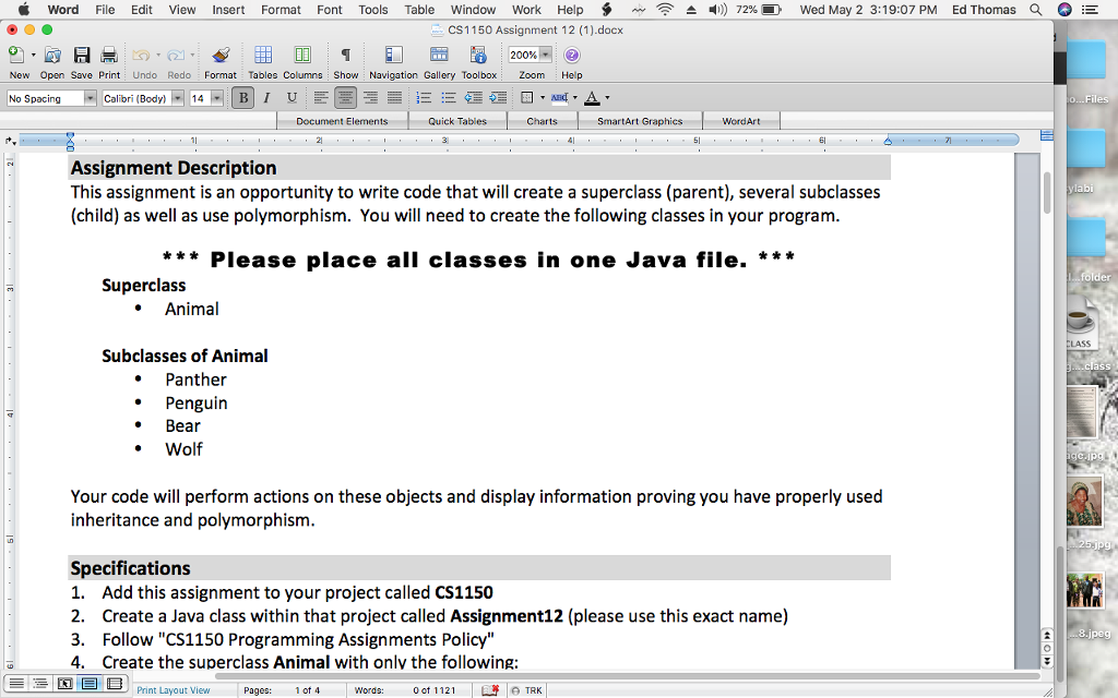  i Word File Edit View Insert Format Font Tools Table Window