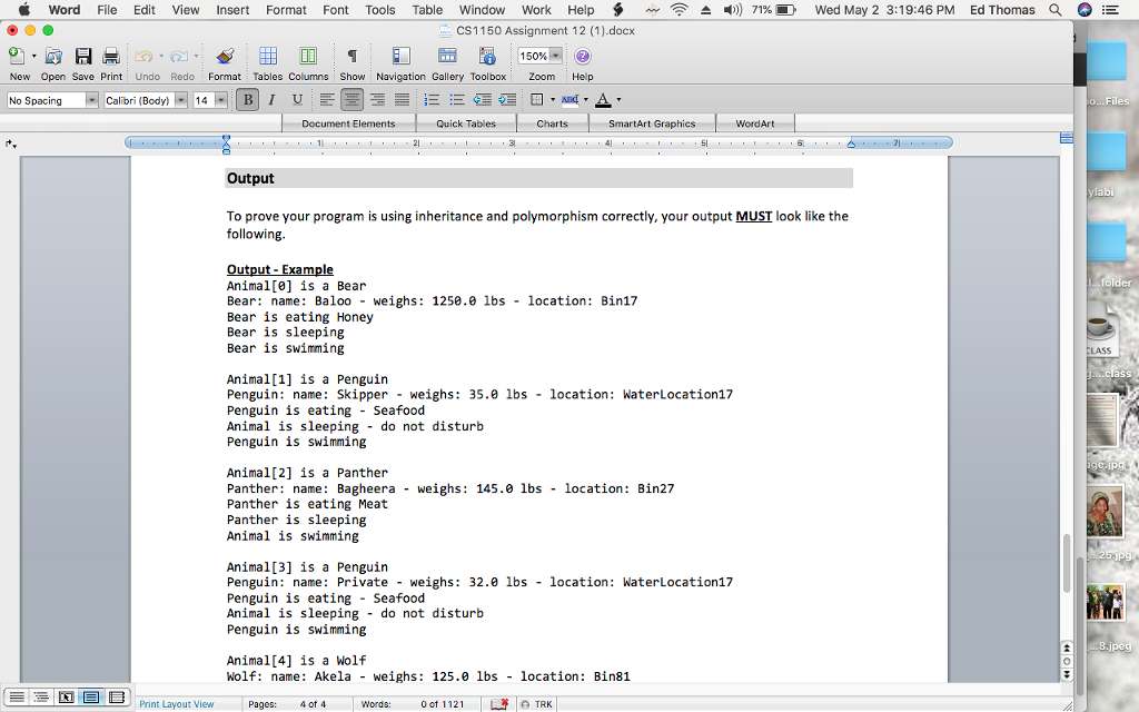 This assignment is an opportunity to write code that will create a