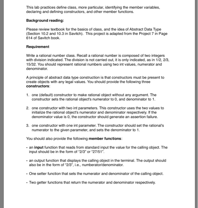  Please help! Thank you! This lab practices define class, more particular,