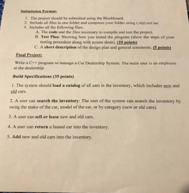 I having problem to do this assignment. This assignment is from c++.