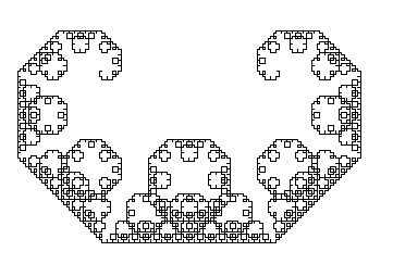 (a)) To obtain a fractal for the next level, replace each line