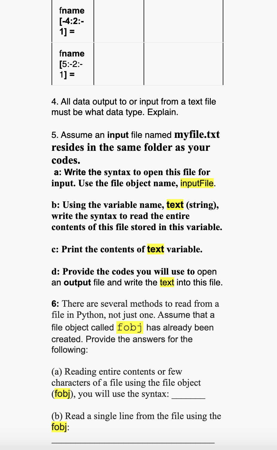 Given name = "Alan Turing". Complete the last two columns for the