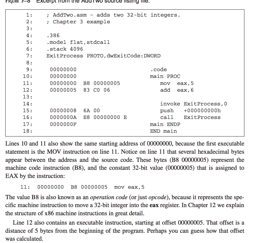 How do i calculate the offset. Below the offsets are 0000005, 0000008,