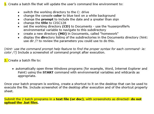 Using Command line: 1. Create a batch file that will update the
