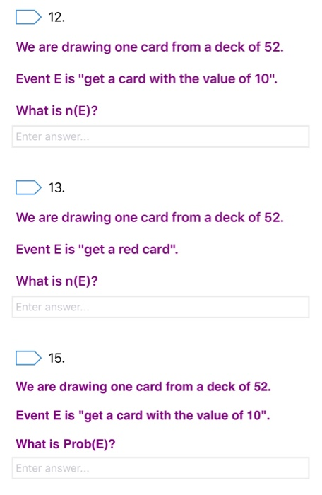 . The sample space is the set S of al possible outcomes.