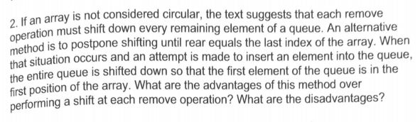 Please help in Java!! array is not considered circular, the text suggests