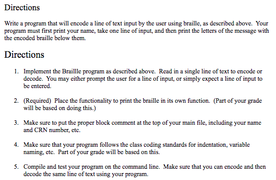 class so the simpler the better. In this assignment, you will implement