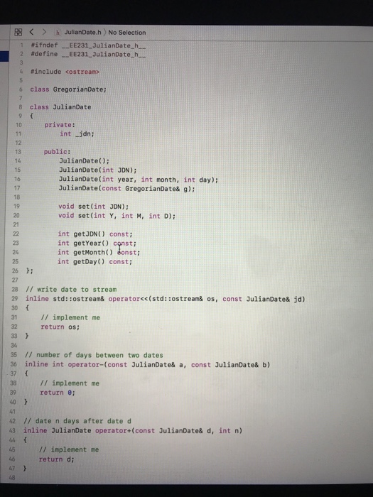 Number Calculations The calculations required for our two classes are described in