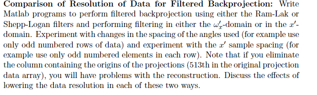  This will create a 144\times 513 sinogram array called p in