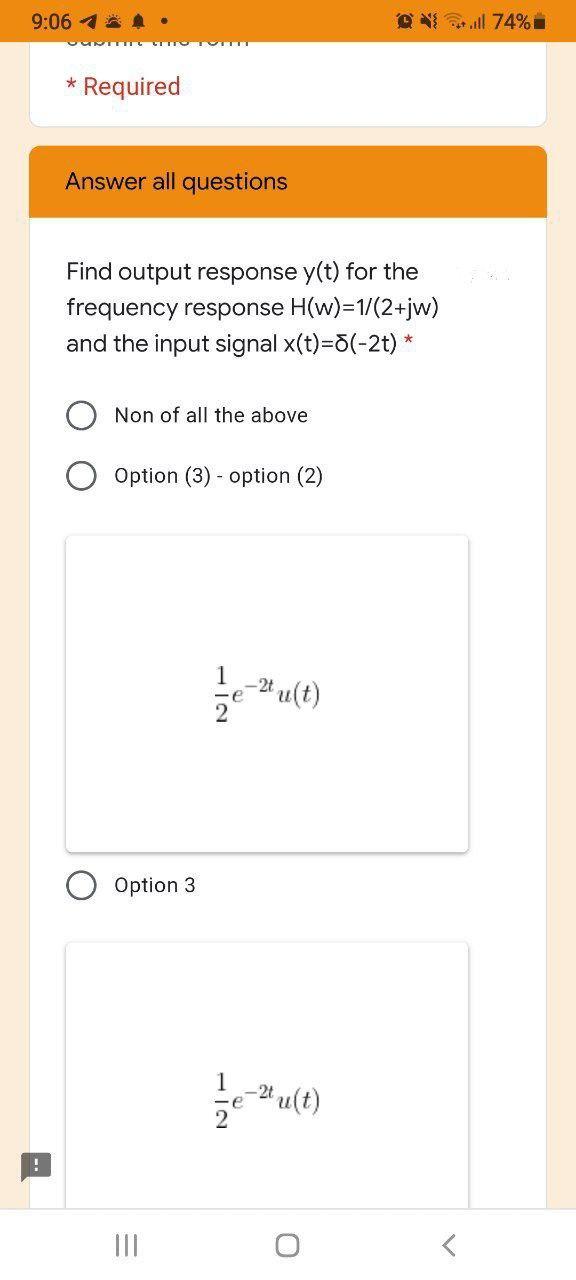 9:06 *A. + 74% * Required Answer all questions Find output