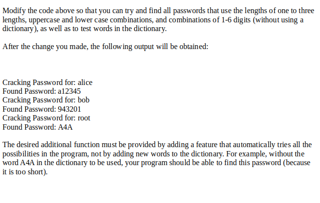 program in order for a python program to break salted and summarized
