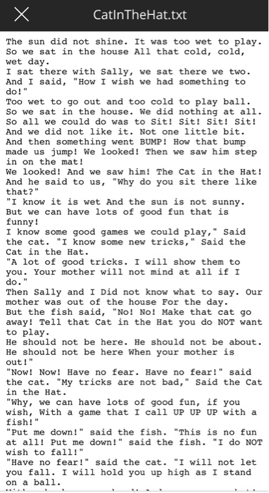 program and a separate class called UseCount to hold a word and