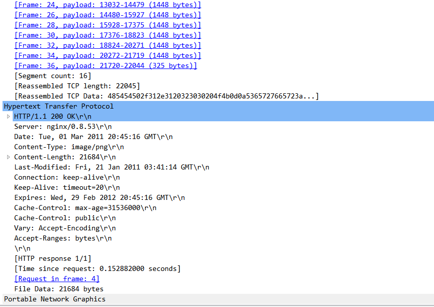 the second capture file and determine what is happening with the HTTP