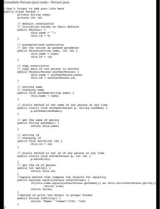 for the Student class Write a Java program to read in the
