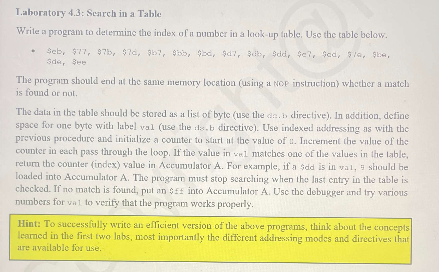  Use addressing code for IDE app to program. Modify the code