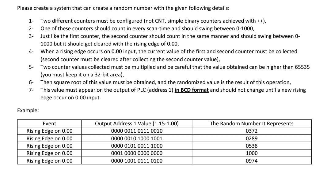  Can you solve this question please? by using " PLC TIA