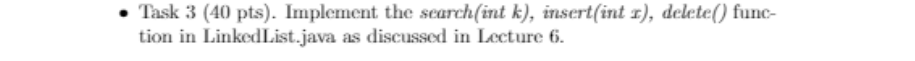  package ds; public class LinkedList { public ListNode head; public LinkedList