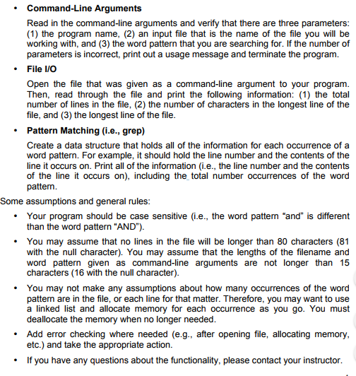  in C Command-Line Arguments Read in the command-line arguments and verify