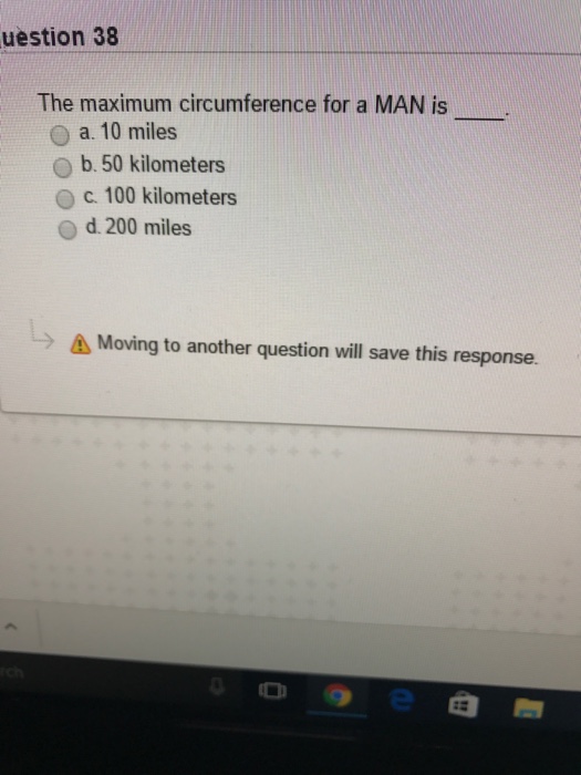  The maximum circumference for a MAN is ____ a. 10 miles