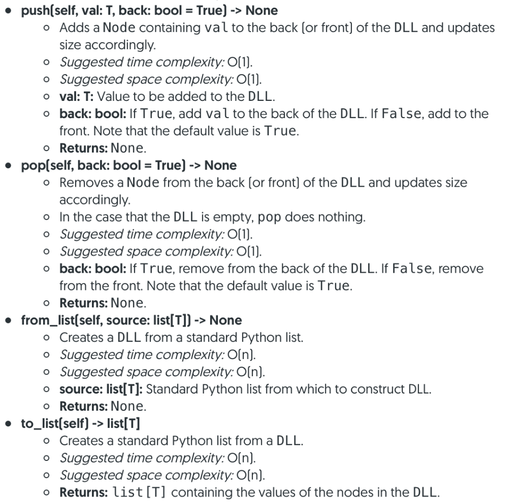 MODIFY the following attributes/functions Attributes o value: T: Value held by the