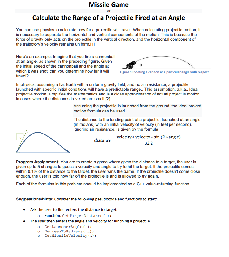  C++ beginner level please You can use physics to calculate how