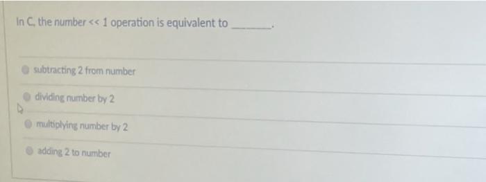  In C, the number