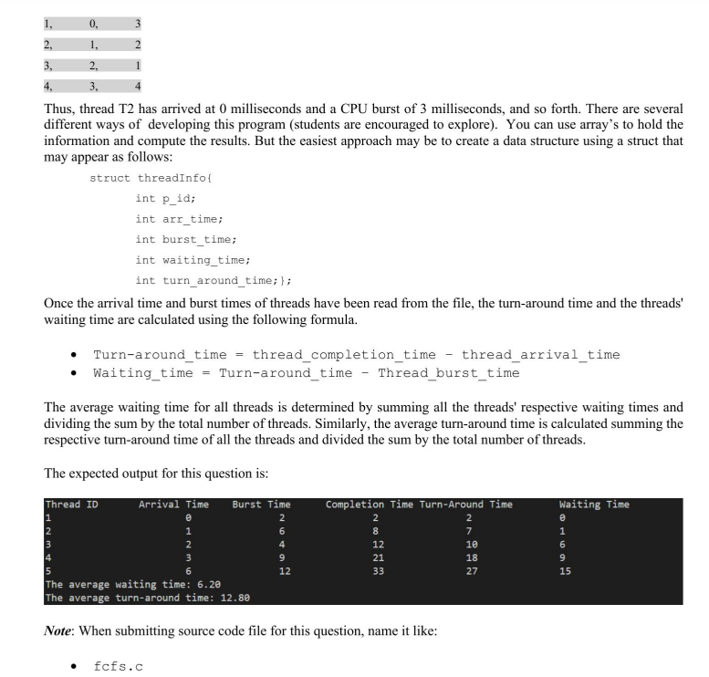 provided with a Makefile and instructions on using it. - Test your