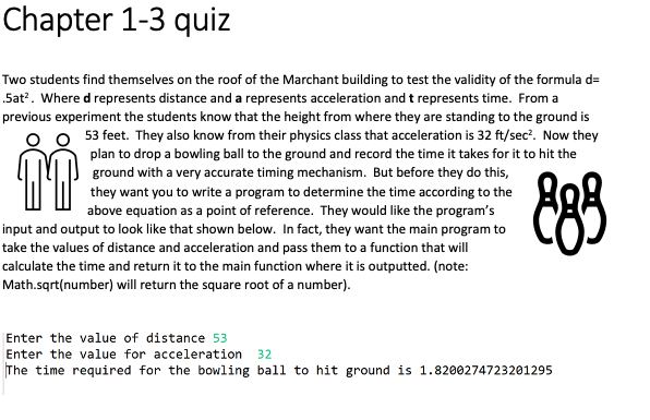  ITS FOR JAVA Chapter 1-3 quiz Two students find themselves on