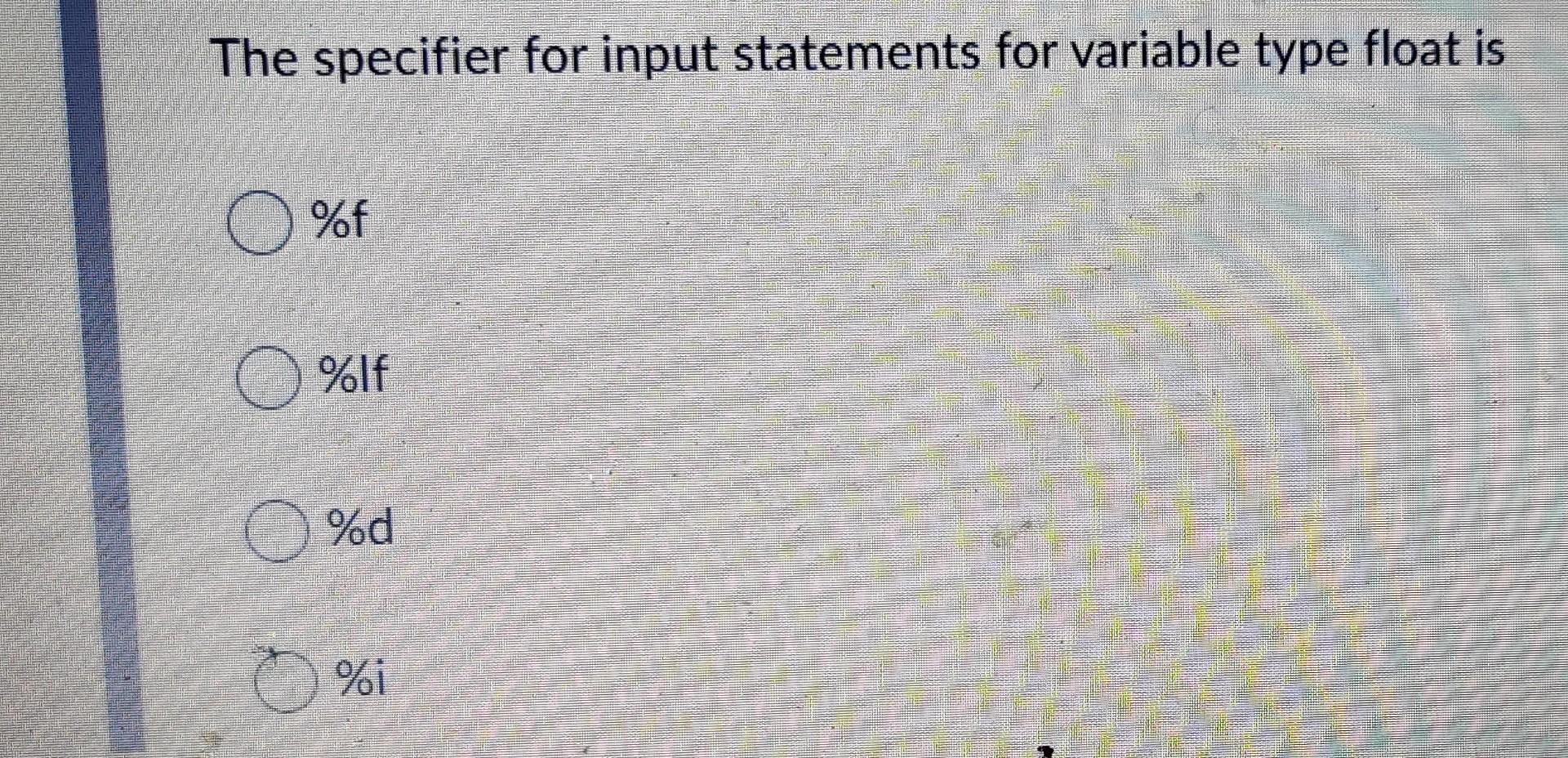 2 and distance are called type specifiers data type constants identifiers The