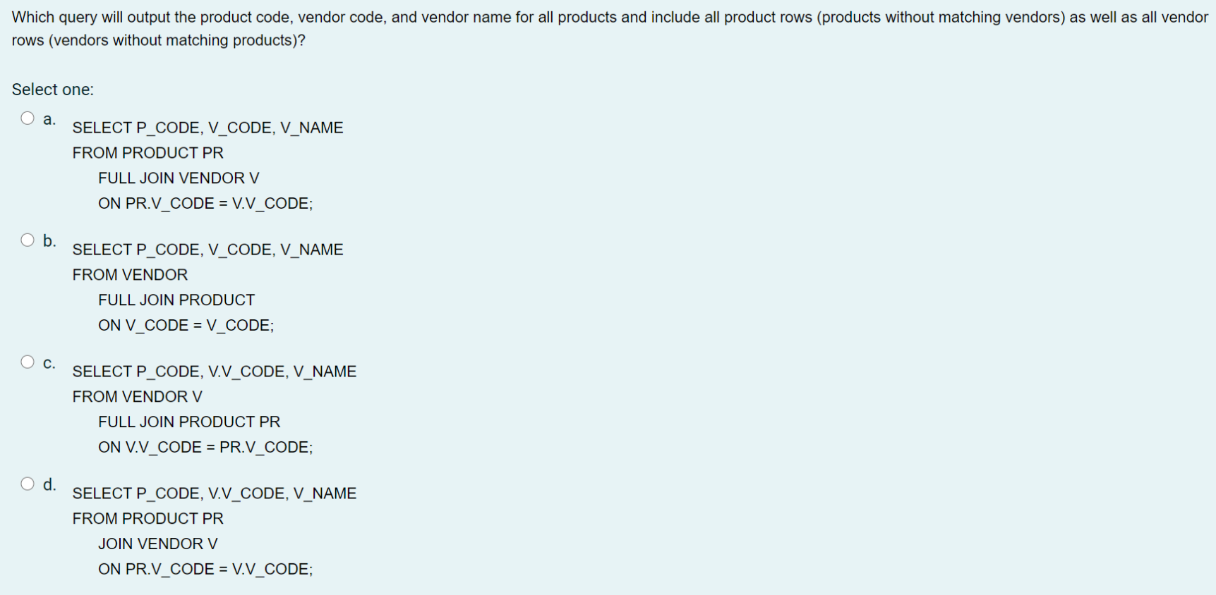 Ob. SELECT P_CODE, P_INDATE, ADD_YEARS(P_INDATE,1) AS EXPDATE FROM PRODUCT ORDER BY P_CODE;