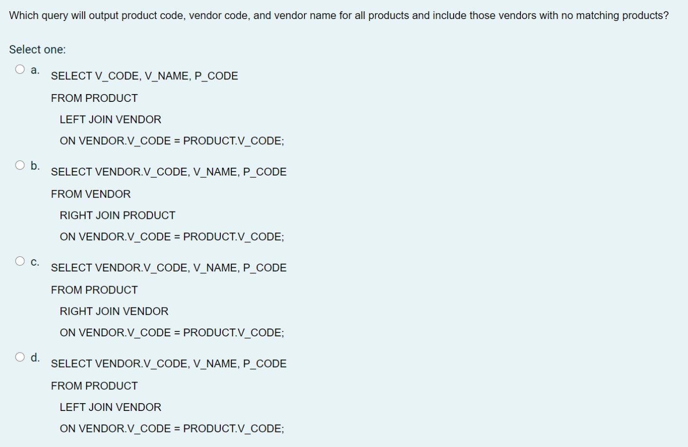 C. SELECT P_CODE, P_INDATE, TO_DATE(P_INDATE+12,'dd/mm/yyyy') AS EXPDATE FROM PRODUCT ORDER BY P