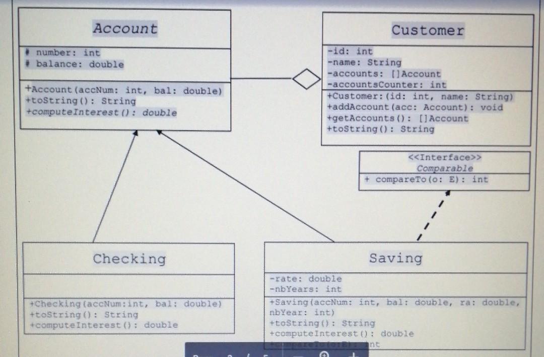 [20 points) Implement the driver class (application) as follows: a) Create a