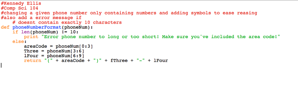 a string containing a ten-digit phone number (such as 5155551212) as input,