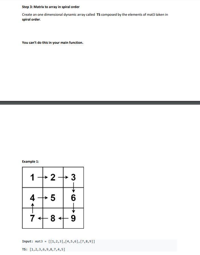 ignore mat3. The practice must be done without using vectors. C++ Language