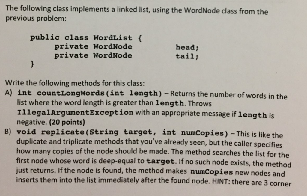 JAVA Data Structures Course: Hint for B) There are 3 Corner Cases;