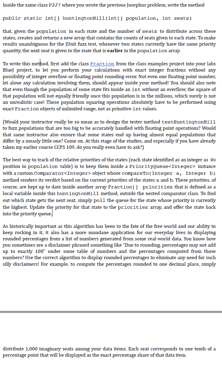 Hi, can someone help me with this? using java Inside the same