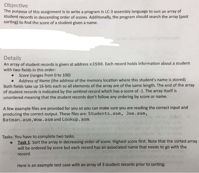  PLEASE provide the solution to Task1 and Task2 in LC3 Assembly
