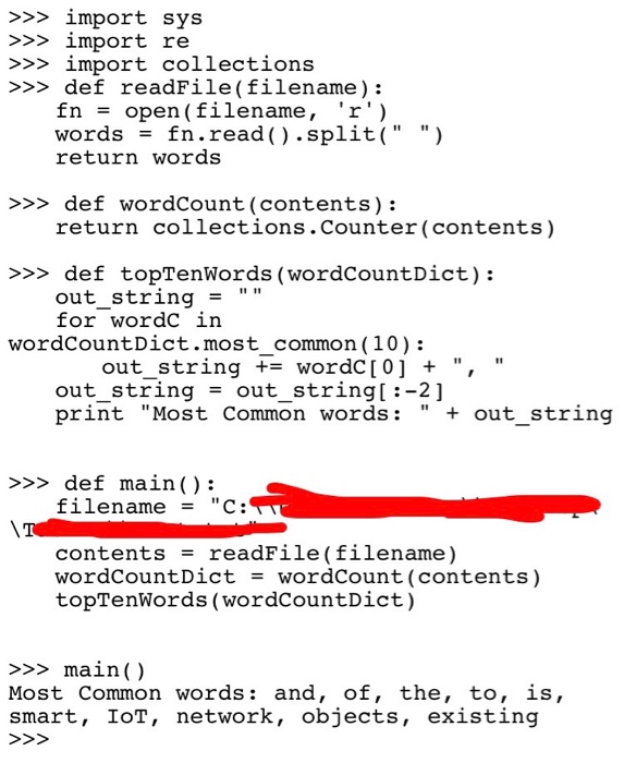  explain each line in details what it can do >>> import