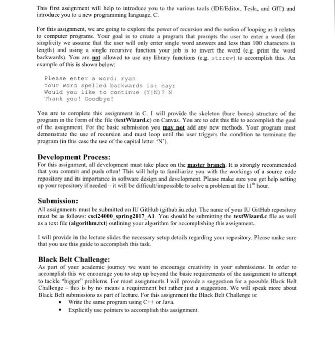  This first assignment will help to introduce you to the various