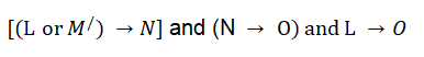 Using propositional logic, prove that the argument following argument is valid: [(L