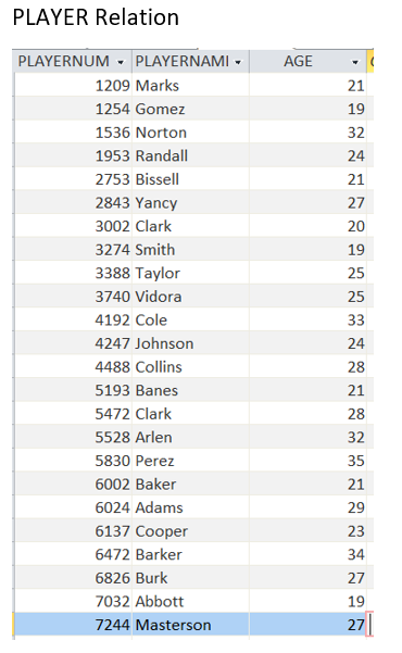 facts about this environment: The database keeps track of the history of