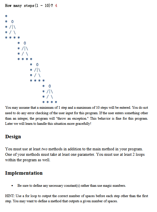 compare codes. Thank you in advance! ASCII Art Stairs For this part