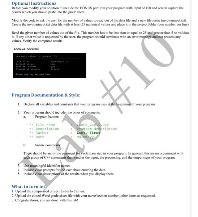 to entering the program instructions, declaring variables, if statements, getting input from