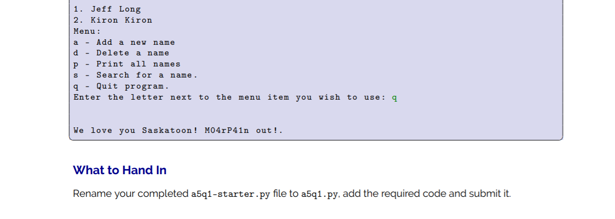 in the rest of the band. You will complete a partially written
