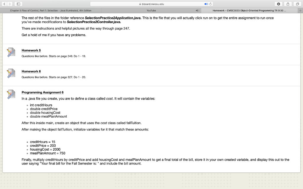 can you please solve the programming assignment #6 in java prog