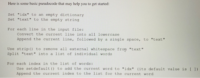an index of the words found in each Web page that they